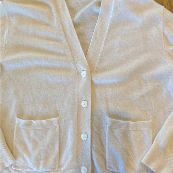 J Crew 100% Cashmere Patch-Pocket Cardigan - M - Picture 3 of 8